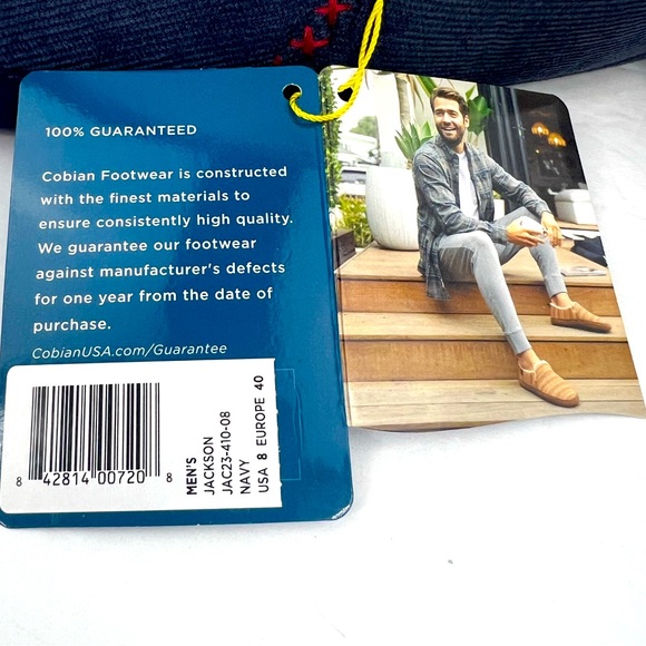 COBIAN JACKSON MEN’S SLIPPERS, WITH FAUX FUR INSIDE, NAVY BLUE, US SIZE 8, EU40 - Picture 14 of 14